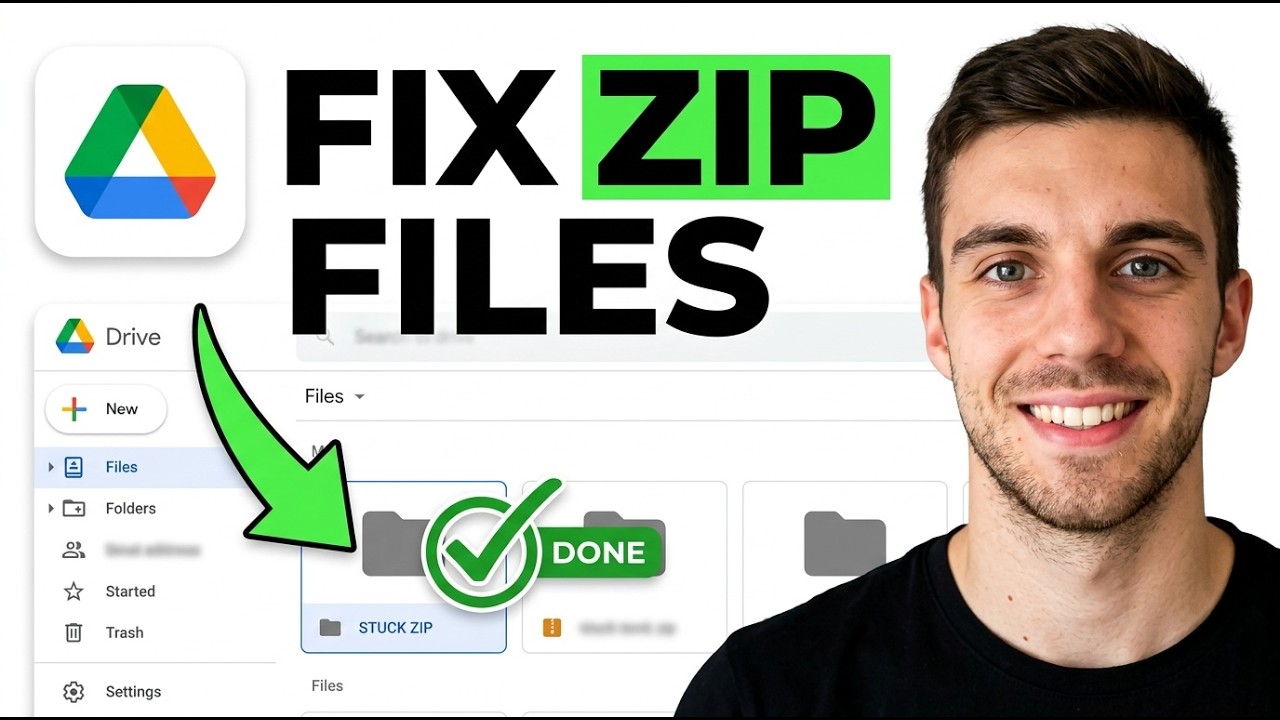 Fix Google Drive Zipping File Stuck